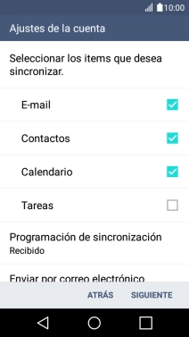 Si aparece en la pantalla esta imagen, tu cuenta de correo electrónico ha sido reconocida y configurada automáticamente. Sigue las indicaciones de la pantalla para introducir más información y terminar la configuración.