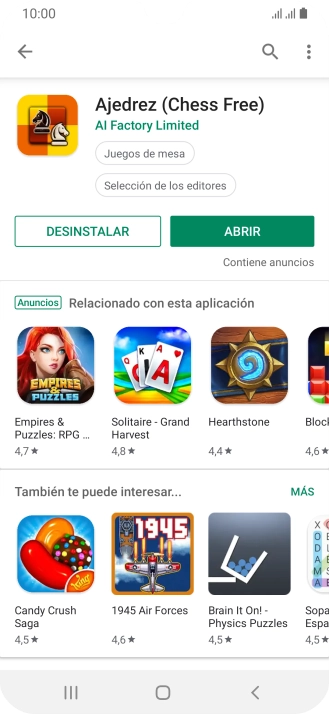 Pulsa la tecla de inicio para terminar y regresar a la pantalla de inicio.