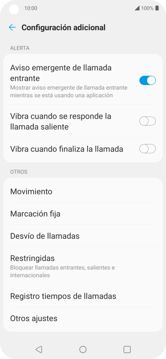 Pulsa Otros ajustes.