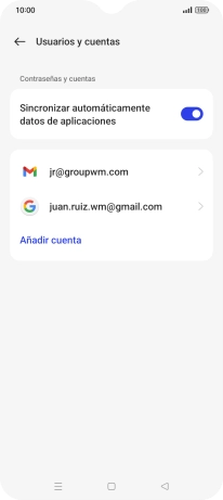 Pulsa el indicador junto a 