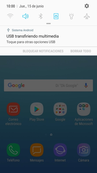 Pulsa el icono de conexiones.