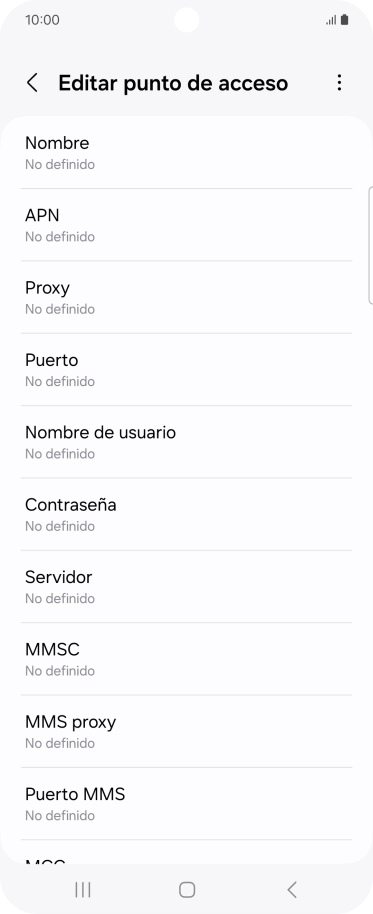 Pulsa Nombre.
