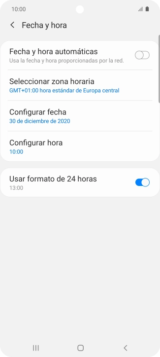 Pulsa el indicador junto a 