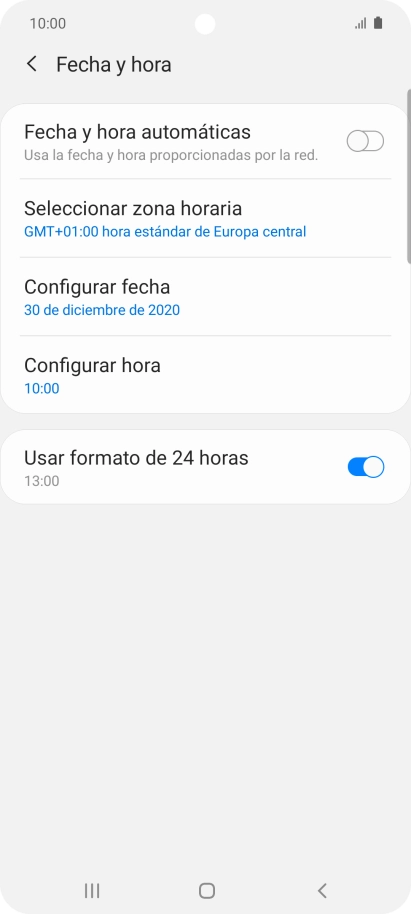 Pulsa el indicador junto a 