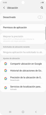Pulsa el indicador para activar o desactivar la función.
