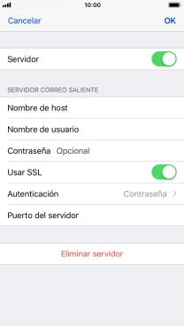 Pulsa el indicador junto a 