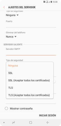 Pulsa Ninguna para desactivar la función.