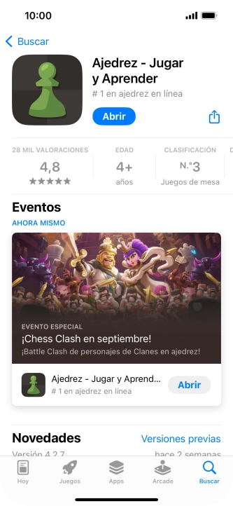 Desliza el dedo hacia arriba desde la parte inferior de la pantalla para terminar y volver a la pantalla de inicio.