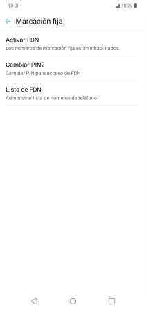 Pulsa Activar FDN.