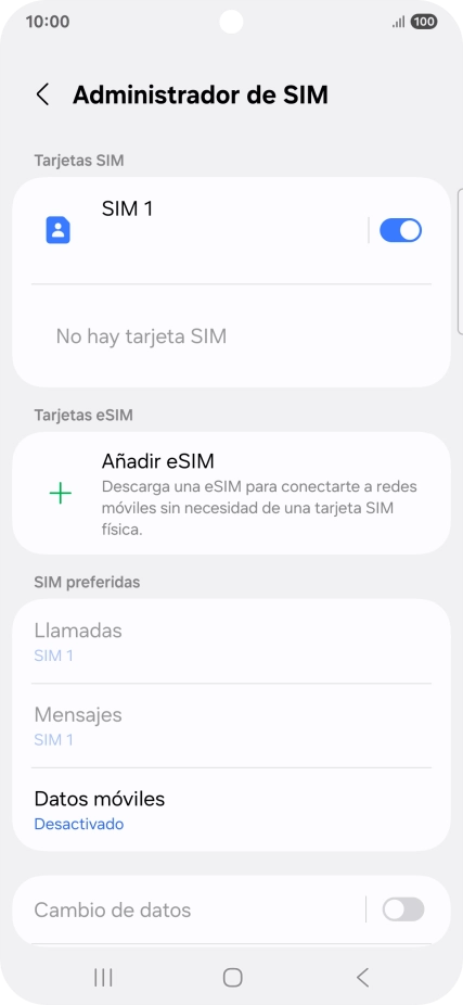 Pulsa Añadir eSIM.