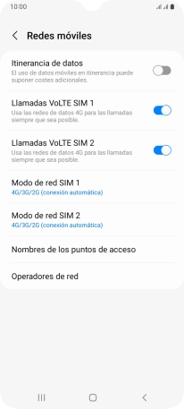 Pulsa Operadores de red.