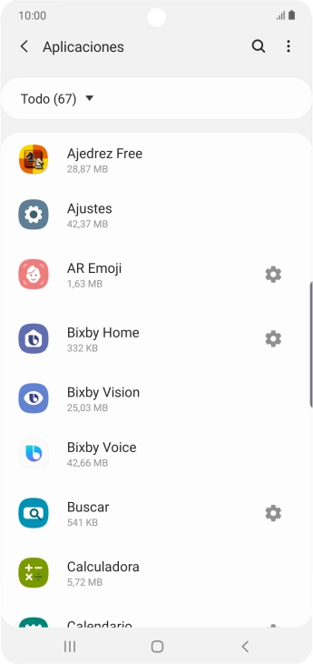 Pulsa la app deseada.