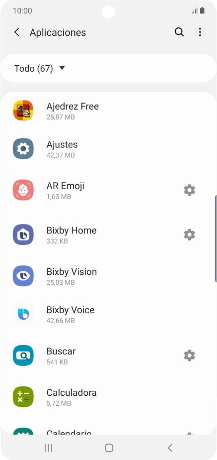 Pulsa la app deseada.