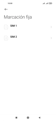 Pulsa la tarjeta SIM deseada.