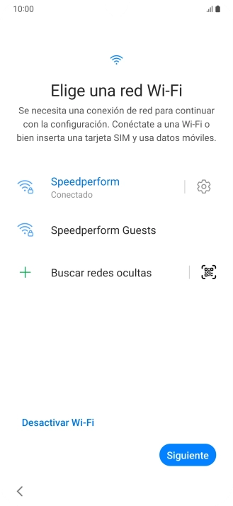 Pulsa Siguiente.
