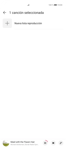 Pulsa Nueva lista reproducción.