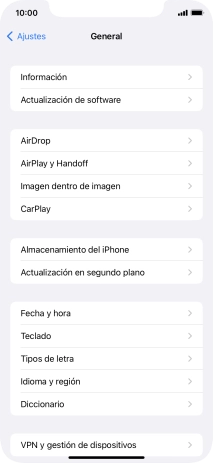 Pulsa Fecha y hora.