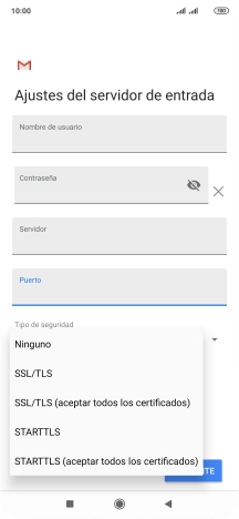 Pulsa Ninguno para desactivar la función.