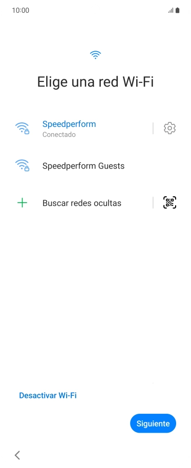 Pulsa Siguiente.