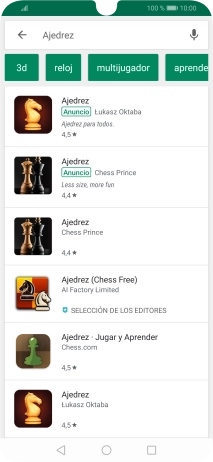 Pulsa la app deseada.