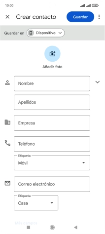 Pulsa Nombre e introduce el nombre deseado.