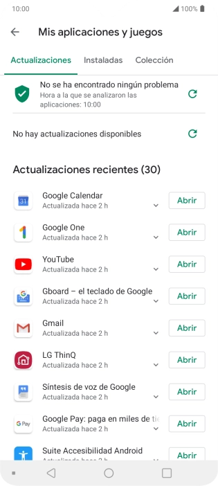 Pulsa Instaladas.