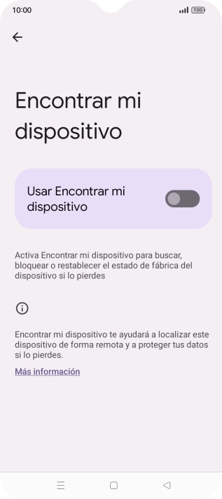 Pulsa el indicador junto a 