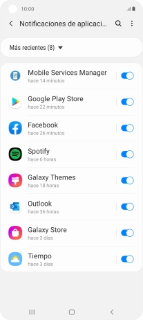 Pulsa la lista desplegable.