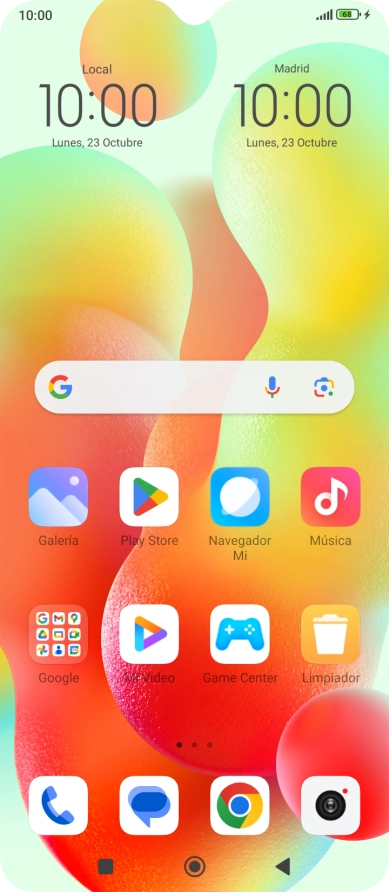 Cuando el icono de carga de batería aparece en la pantalla, el teléfono se está cargando.