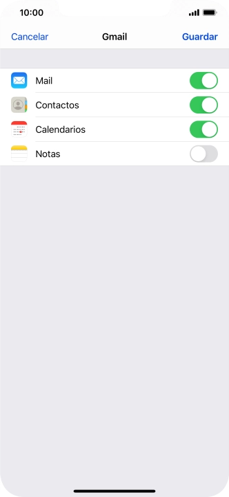 Si aparece en la pantalla esta imagen, tu cuenta de correo electrónico ha sido reconocida y configurada automáticamente. Sigue las indicaciones de la pantalla para introducir más información y terminar la configuración.