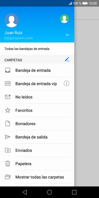 Pulsa la lista desplegable.