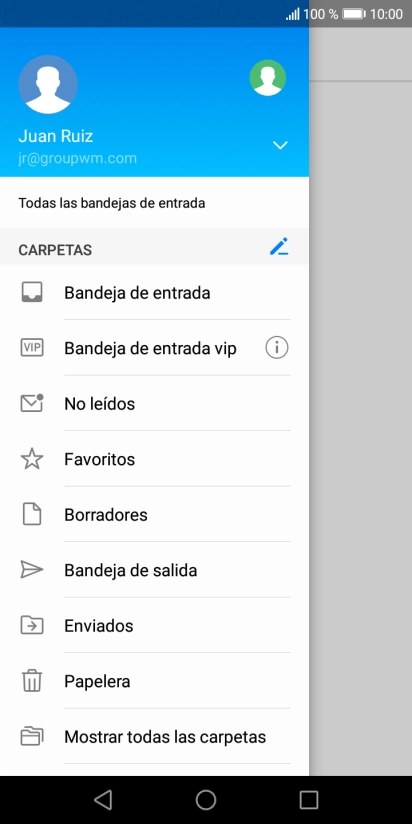 Pulsa la lista desplegable.