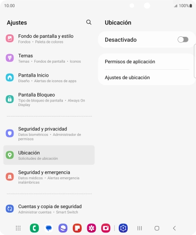 Pulsa el indicador para activar o desactivar la función.