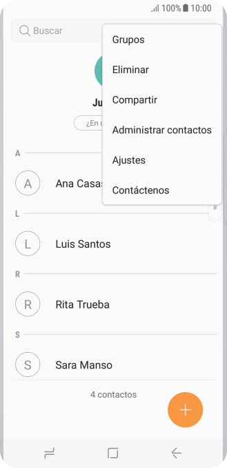 Pulsa Administrar contactos.