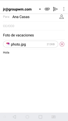 Pulsa el icono de enviar.