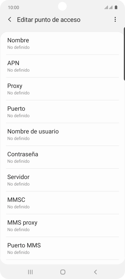 Pulsa Nombre.