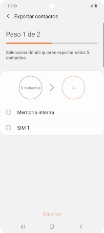 Pulsa el nombre de la tarjeta SIM.