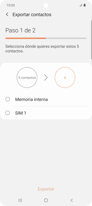 Pulsa el nombre de la tarjeta SIM.