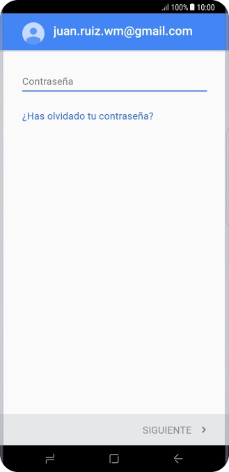 Pulsa Contraseña e introduce la contraseña de tu cuenta de Google.