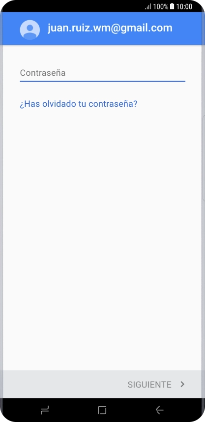 Pulsa Contraseña e introduce la contraseña de tu cuenta de Google.