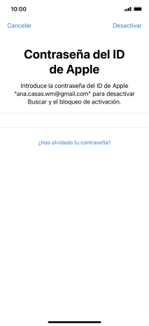 Pulsa Desactivar.