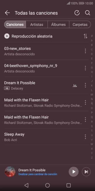 Pulsa la categoría deseada.
