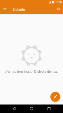 Desliza el dedo hacia la derecha desde la parte izquierda de la pantalla.