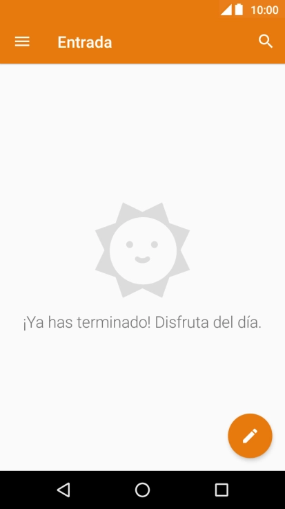 Desliza el dedo hacia la derecha desde la parte izquierda de la pantalla.