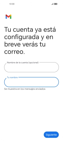 Pulsa Siguiente.