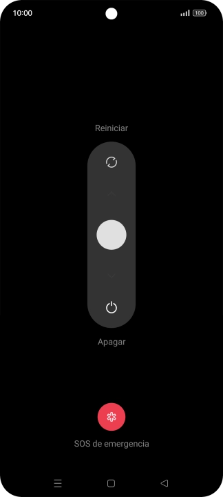 Pulsa el círculo y arrástralo hacia abajo.