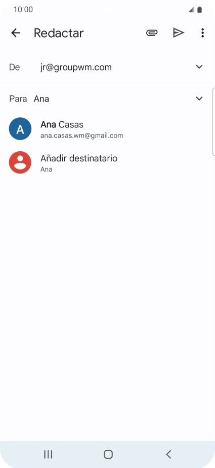 Pulsa el contacto deseado.