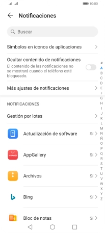 Pulsa la app deseada.