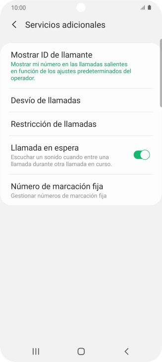 Pulsa el indicador junto a 