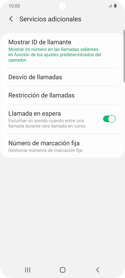 Pulsa el indicador junto a 